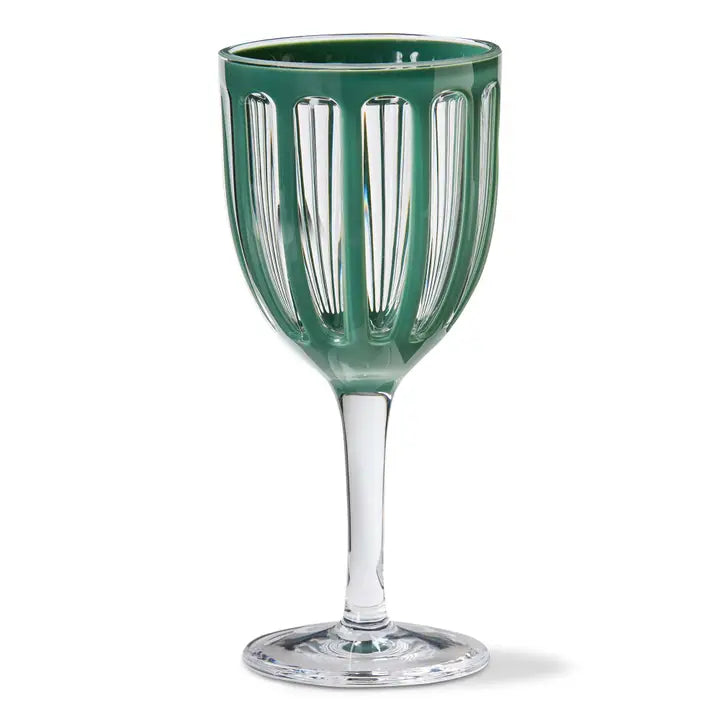 Green Villa Acrylic Wine Glass